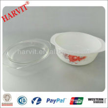 Importador Artículos para el Hogar Vintage Pyrex Libbey Decorativo Vidrio Opal Cazuela Plato Con Tapa